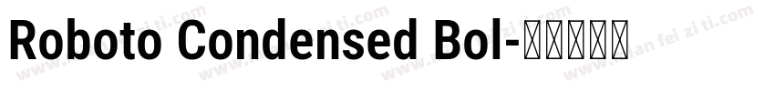 Roboto Condensed Bol字体转换